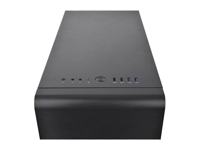 Black Tempered Glass Mid-Tower Chassis F83923
