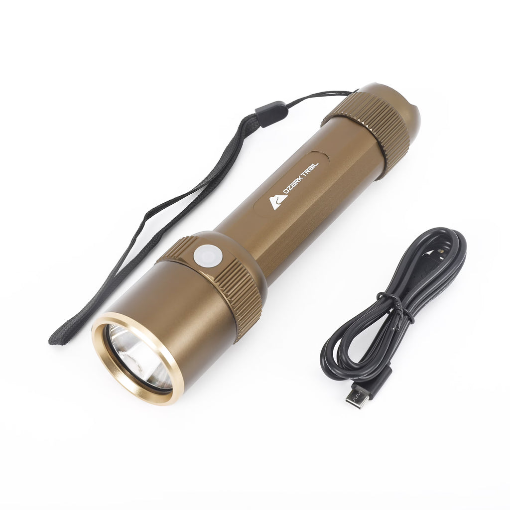 Rechargeable LED Flashlight with Power Bank and Hand Warmer, Green P389932