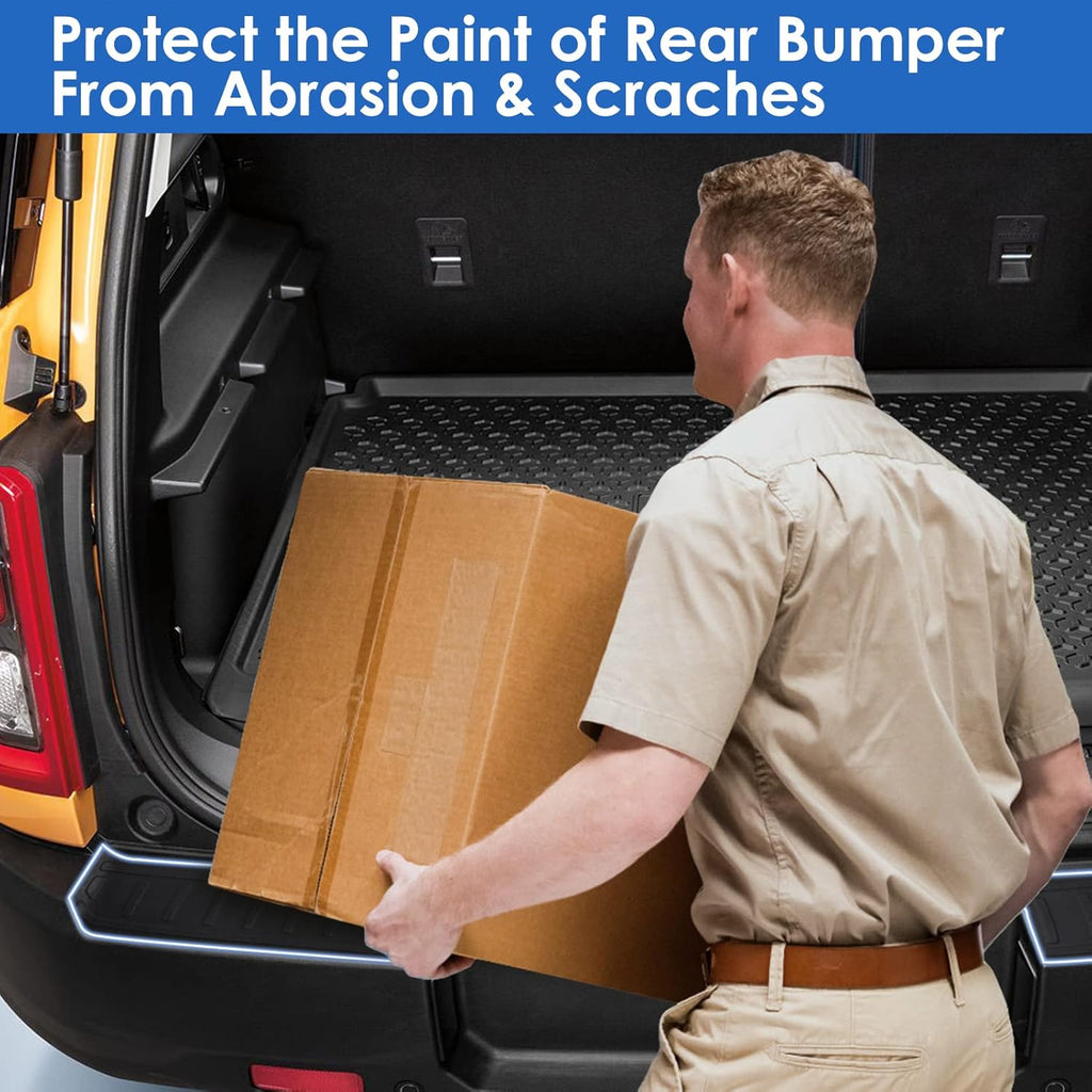 Black Scratch Resistant Car Bumper Guard Pack of 2 Q9363