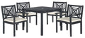 5 Piece Dark Slate Gray Dining Set Z787