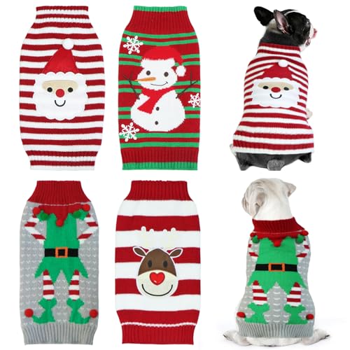 4 Pack Dog Christmas Sweater Q253469