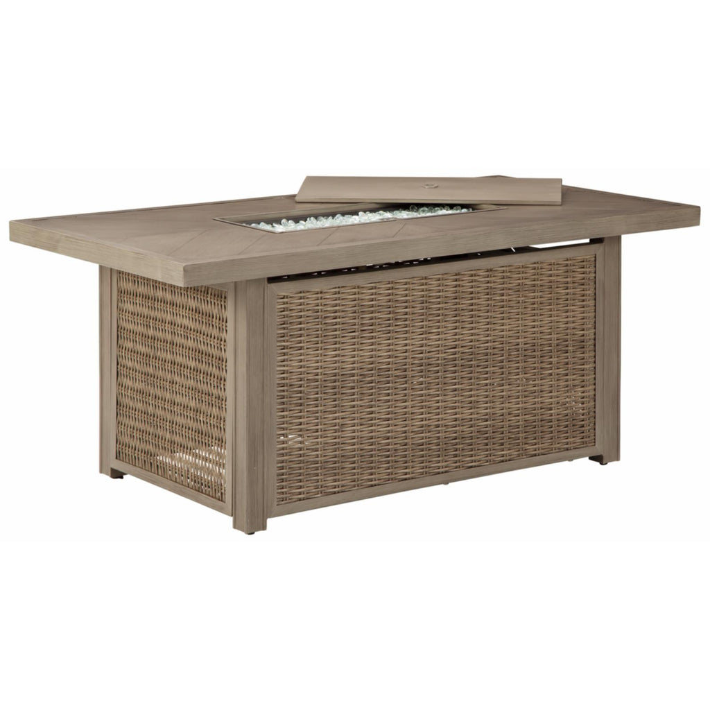 Rectangular Fire Pit Table in Beige C384624