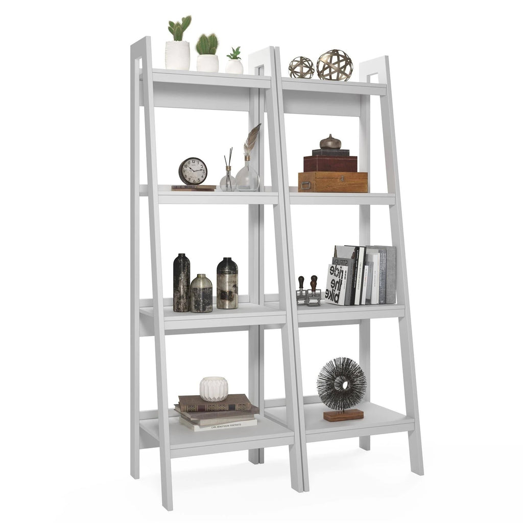 4-Shelf Ladder Bookcase Set of 2 Q628