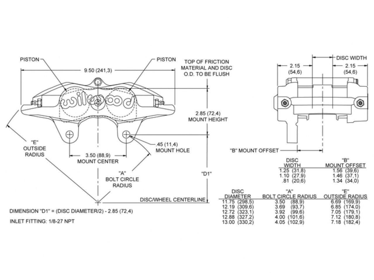 Forged Superlite Internal Caliper J7266