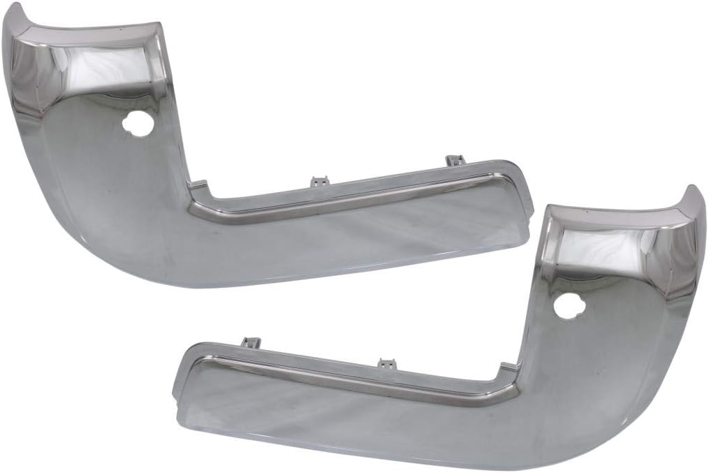 Chrome Plastic Rear Bumper End Cap Pair for Toyota Tacoma 2016-2020 T181716