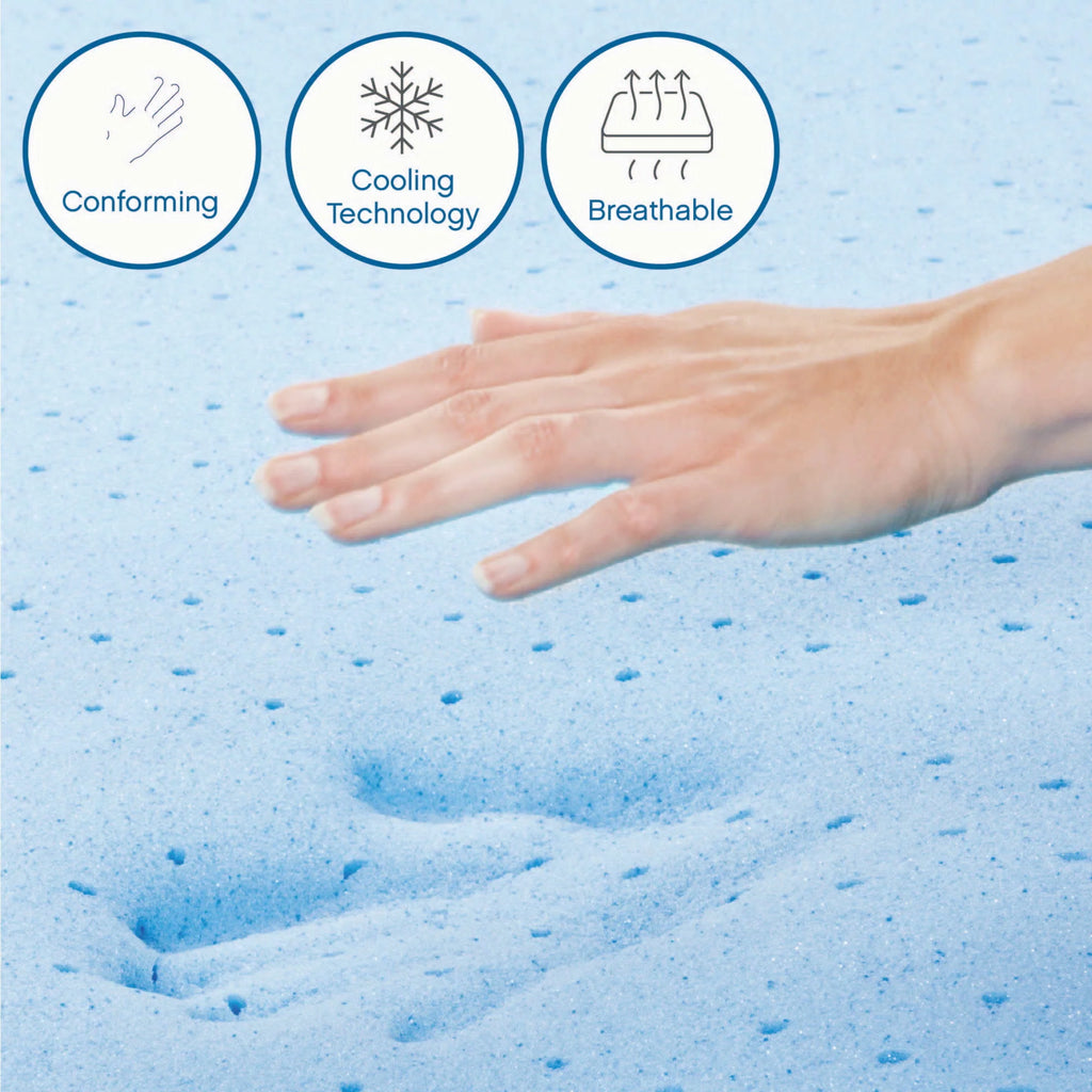 14 Gel Memory Foam Mattress with Pillow, Full U219