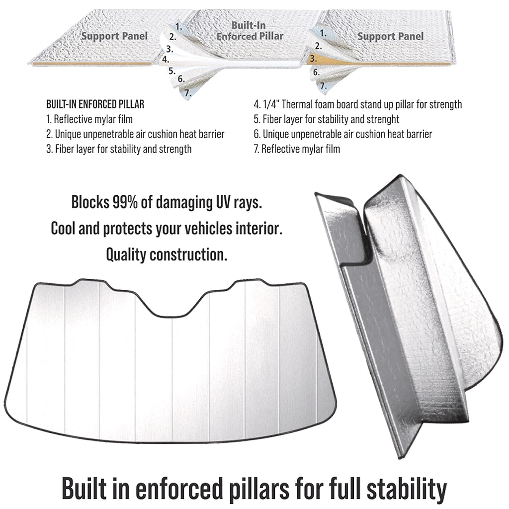 Windshield Sun Shade 54"x 27.5" L336