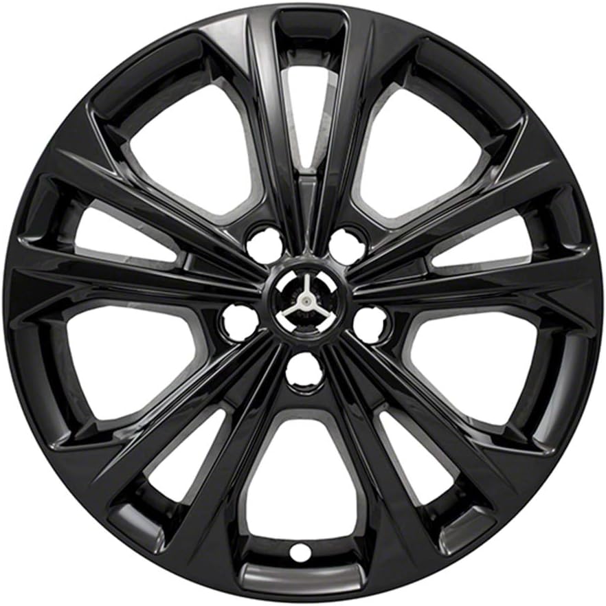Black 17" 5 Double Spoke Wheel Skins Set of 4 E410