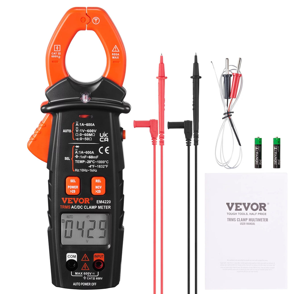 6000 Counts True RMS Digital Clamp Meter K80833