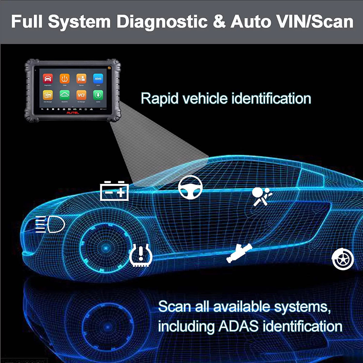 2022 Full System Diagnostic Tool OBD2 Scanner F6561