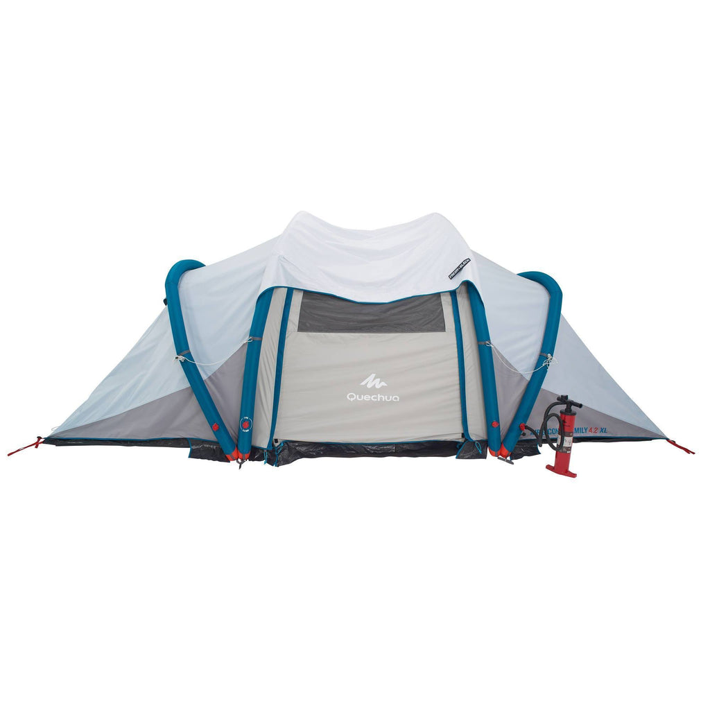 4.2 Inflatable Camping Tent, 4 Person, Black H90922