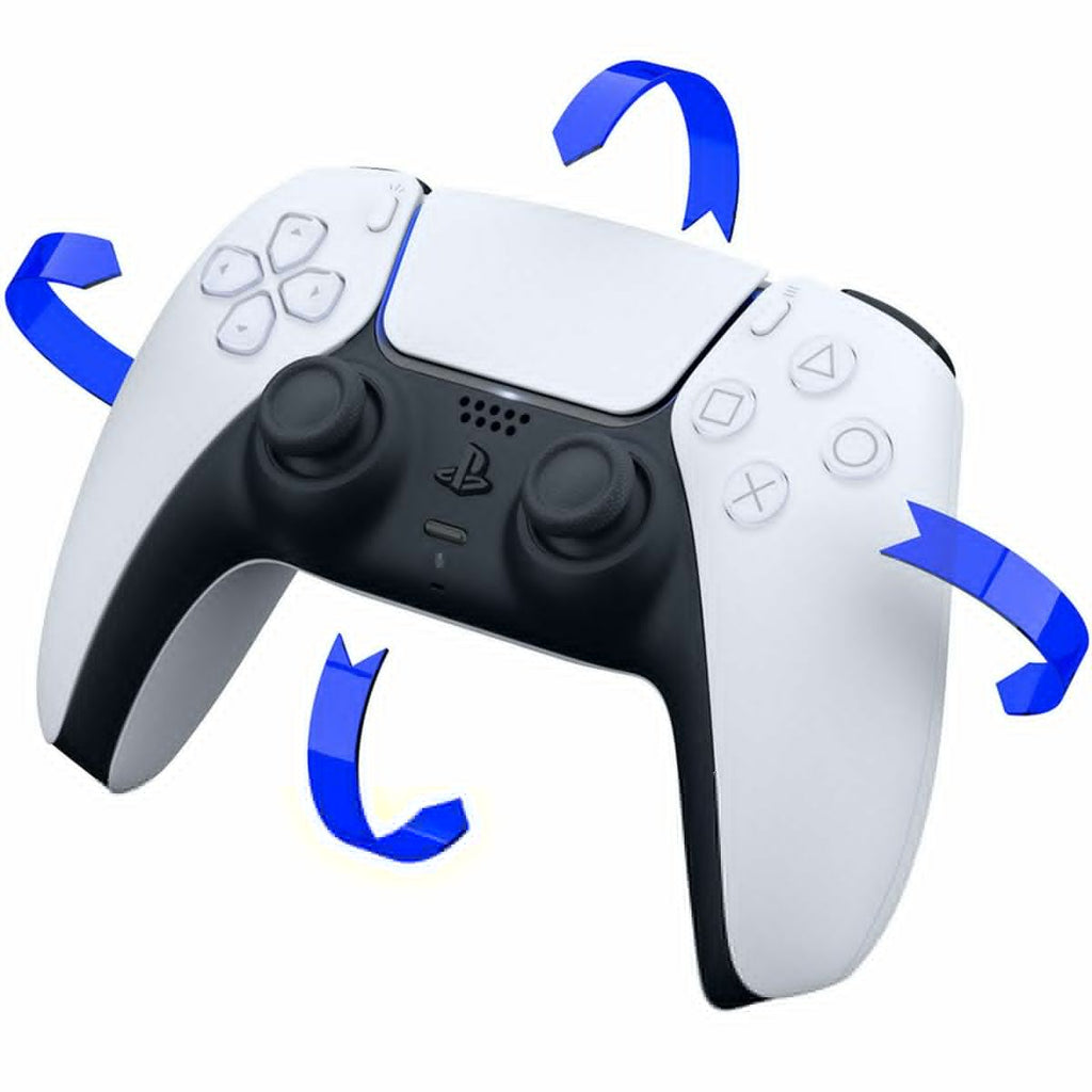 White and Midnight Black PlayStation 5 Disc Edition with Two Controllers J6932
