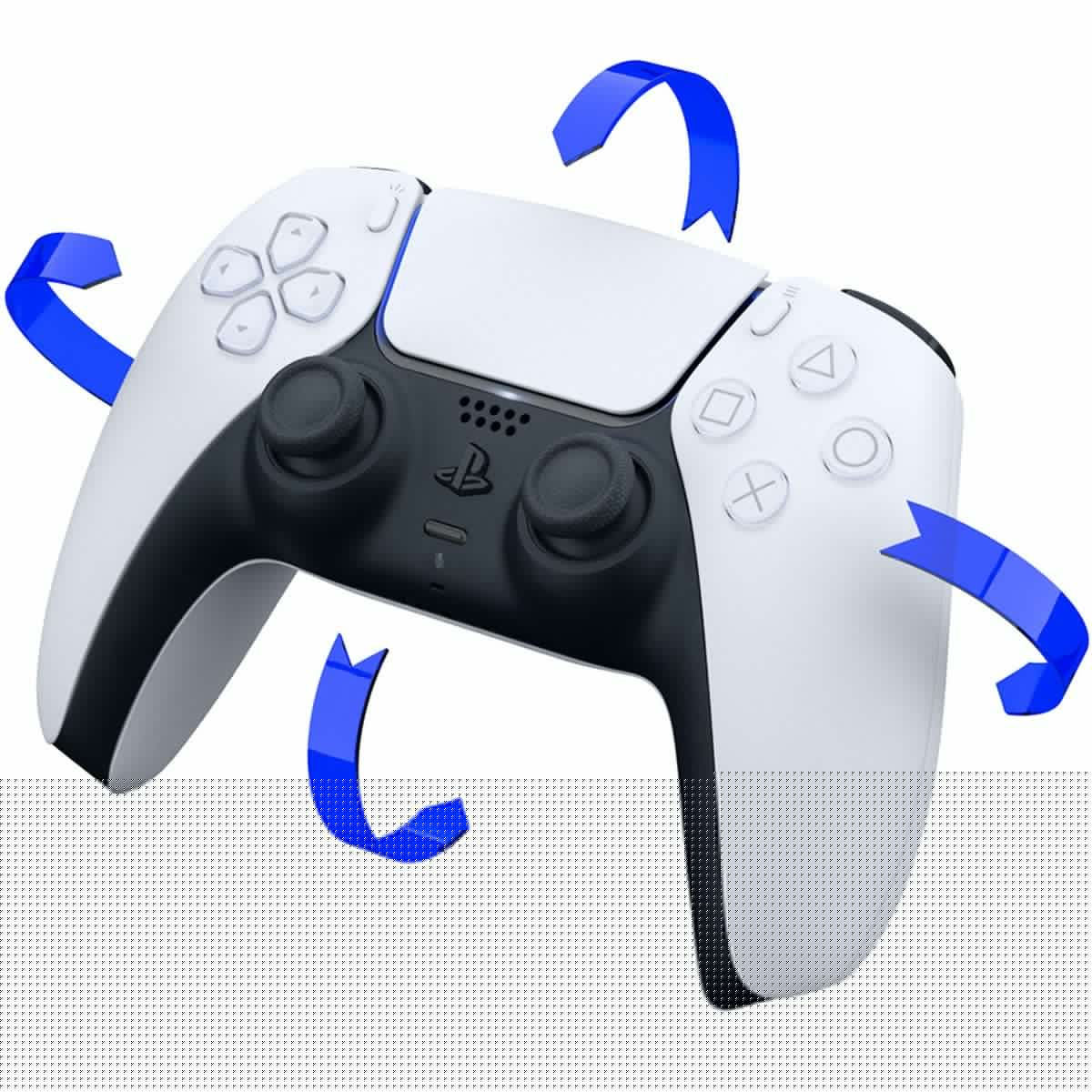 White and Midnight Black PlayStation 5 Disc Edition with Two Controllers J6932