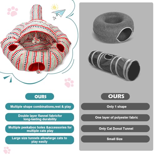Plush Cat Tunnel Bed Q764729