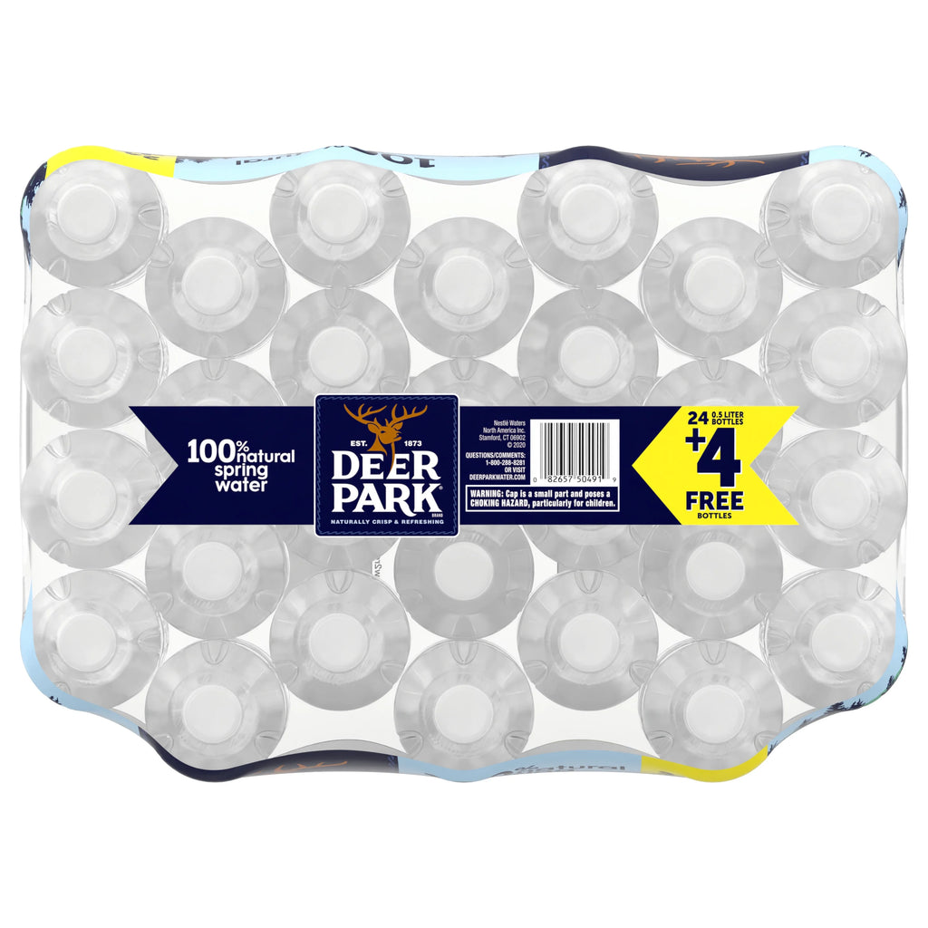 16.9-ounce Spring Water, 28 Bottles J6934
