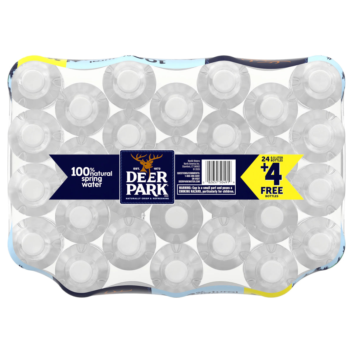 16.9-ounce Spring Water, 28 Bottles J6934