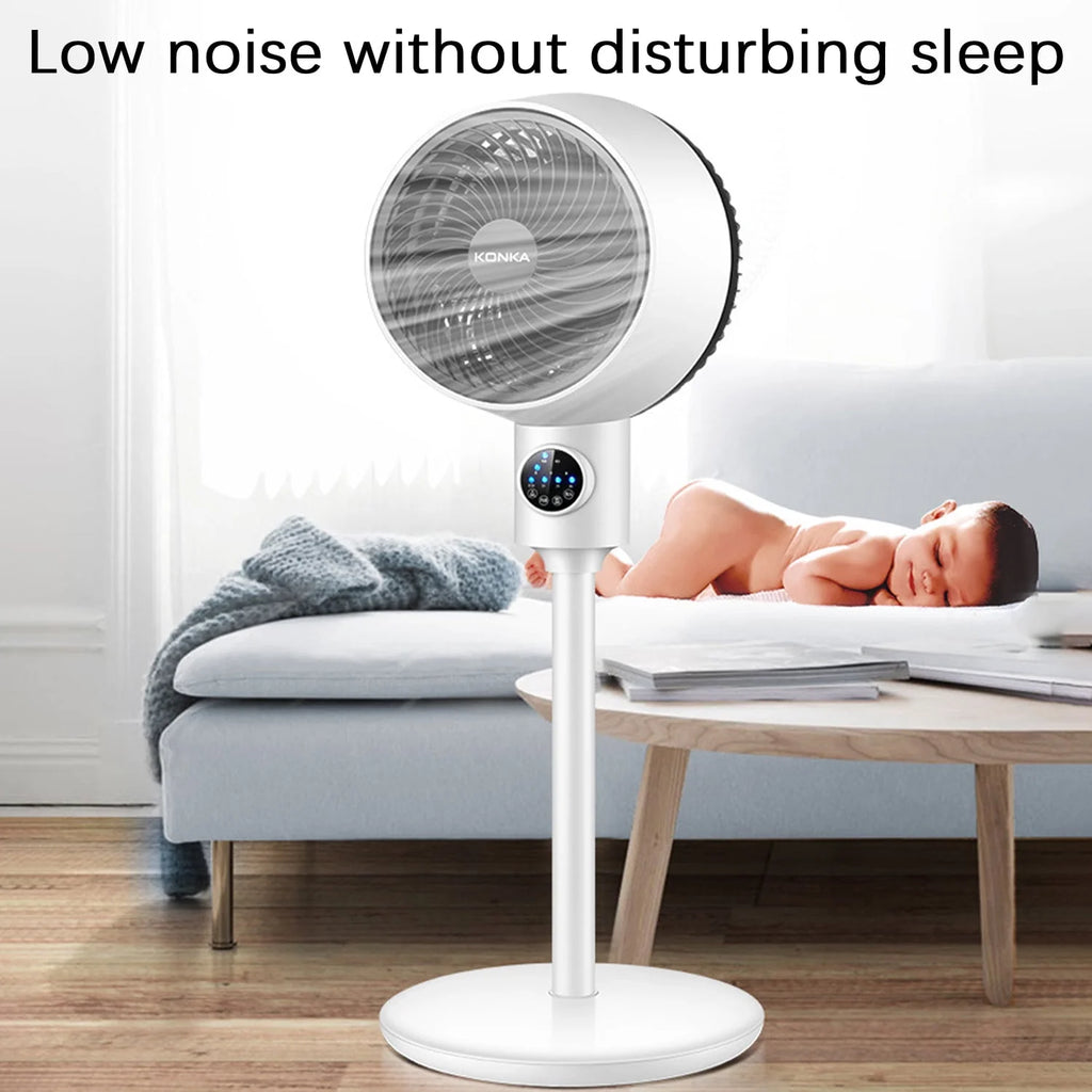 Electric Fan Floor Standing Swing Head Air Circulation Fan Remote Control D4425