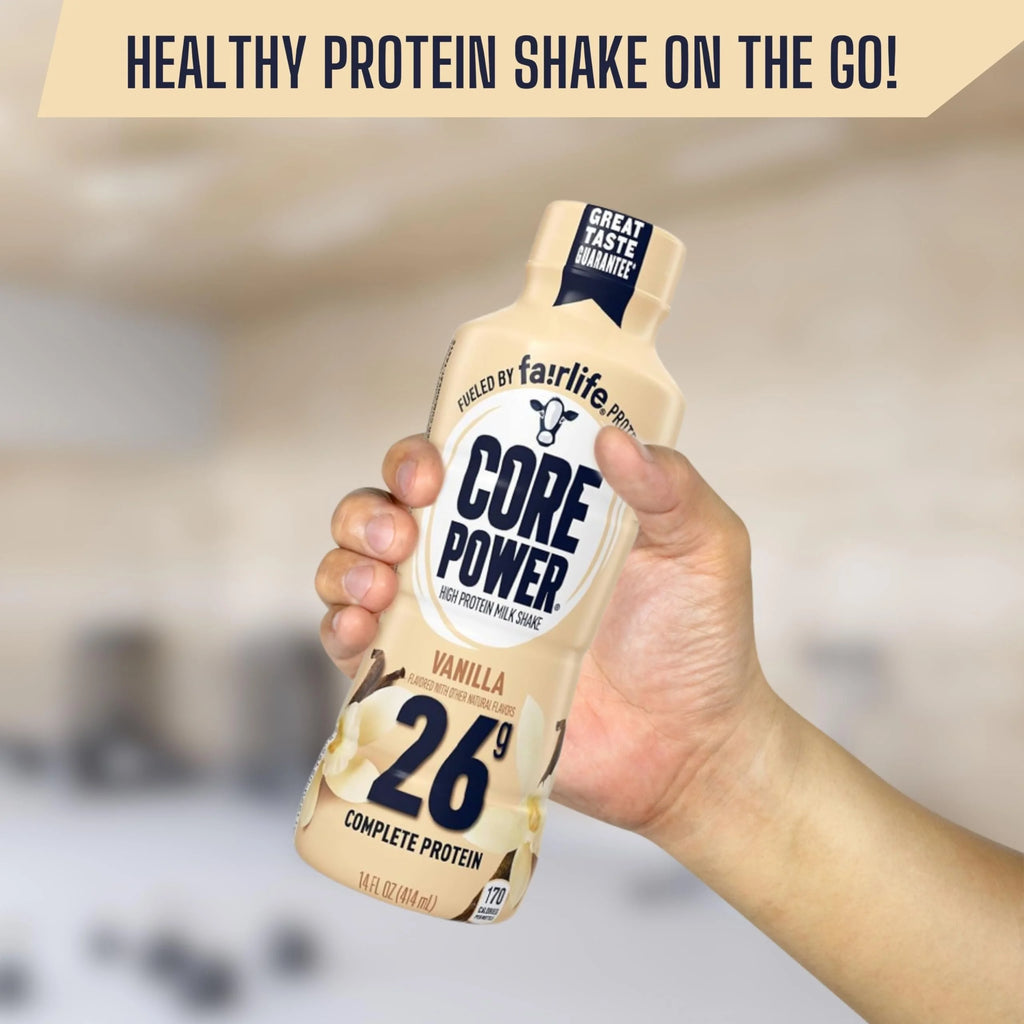 26g Protein Milk Shakes Vanilla 14 Fl Oz Pack of 12 S6157