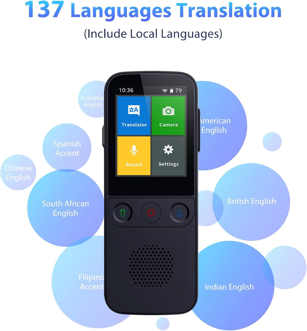 Two Way Real Time WiFi Translator Device Pack of 2 T80813