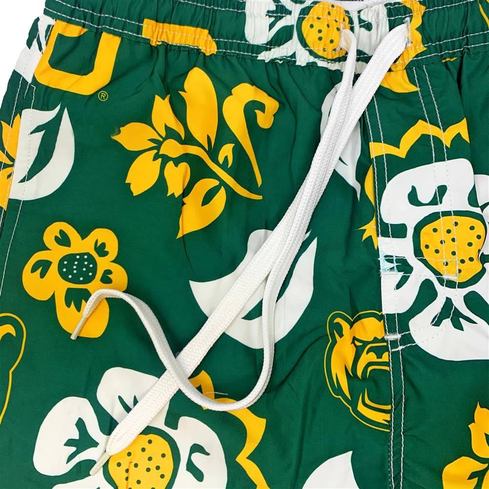 Purple Floral Volley Swim Trunks S4690