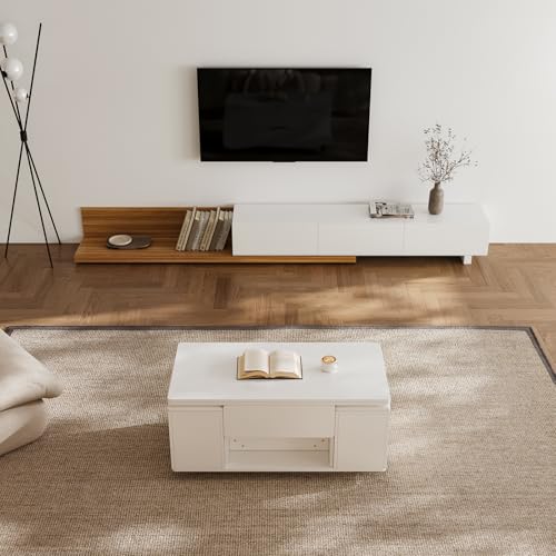 Black Lift-Top Coffee Table with Hidden Storage W4687