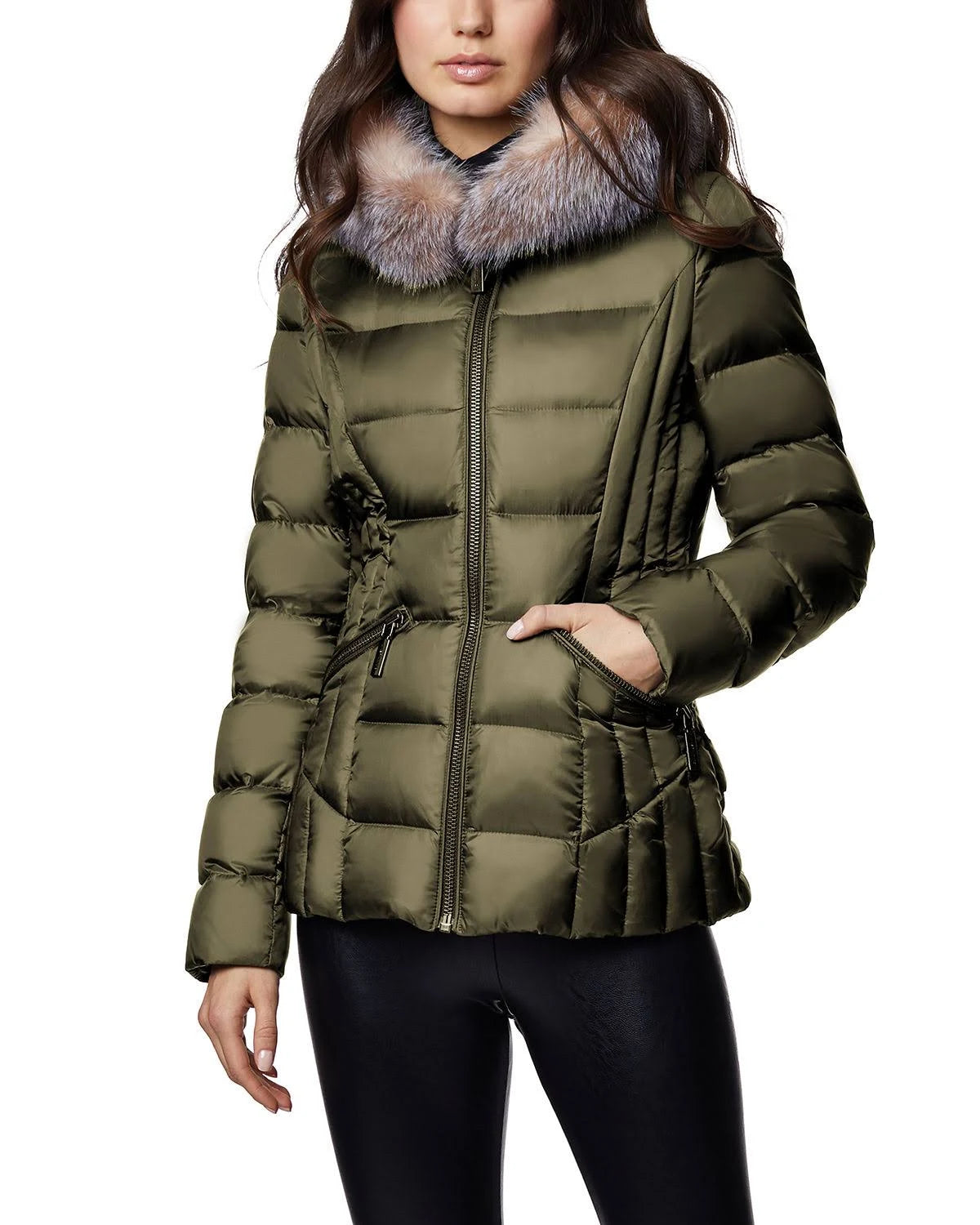 Olive Mid-Weight Puffer N400