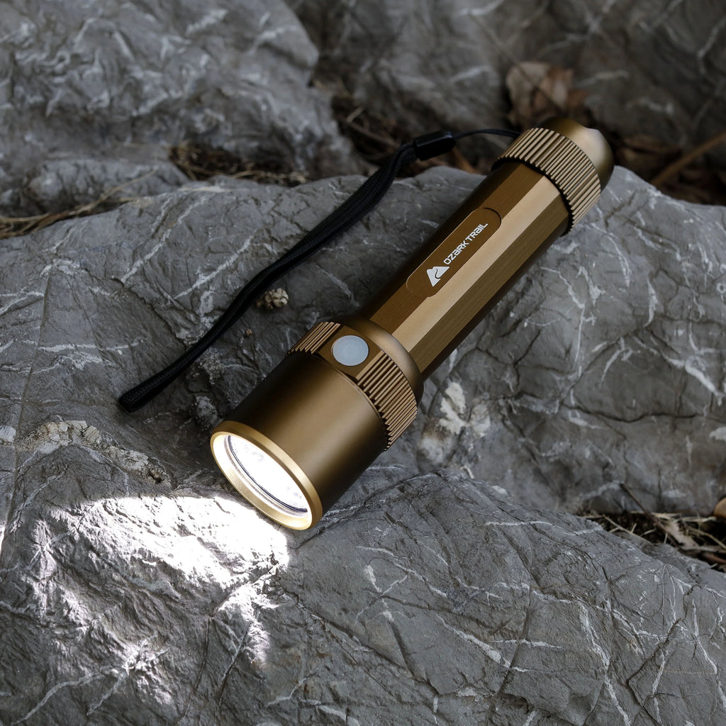Rechargeable LED Flashlight with Power Bank and Hand Warmer, Green P389932
