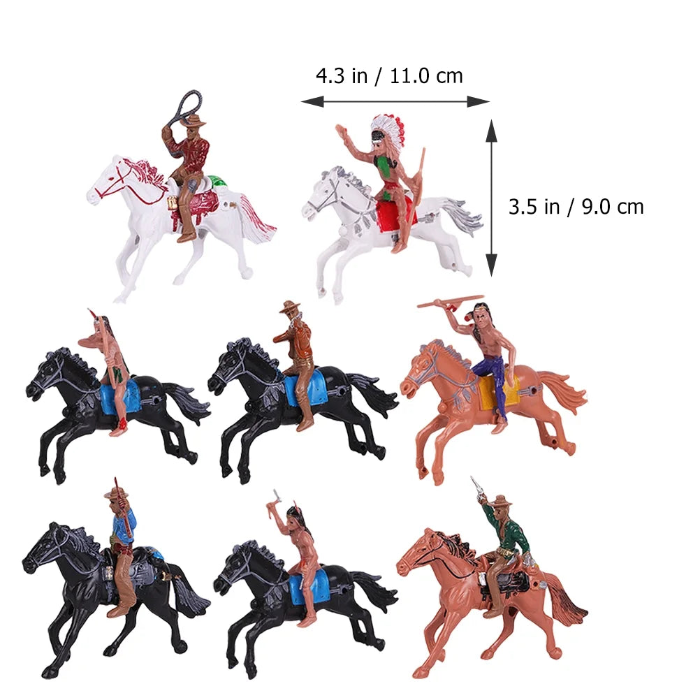 Indian Toys Soldier Figure Playset Miniature Figurines Educational Science Figurine Historical Wild L28409