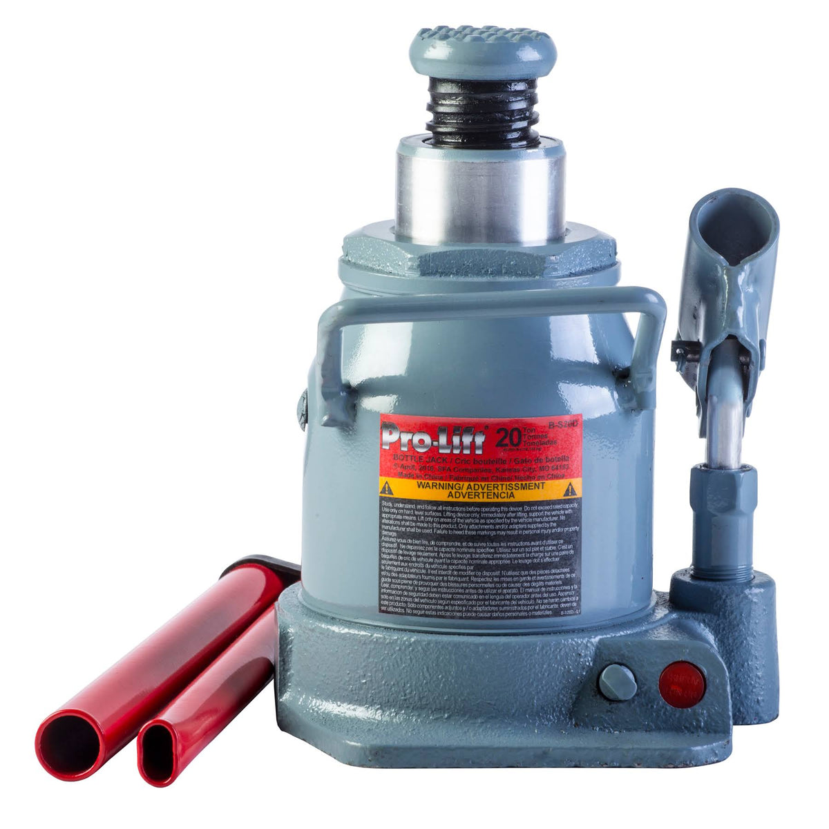 20 Ton Shorty Hydraulic Bottle Jack A829