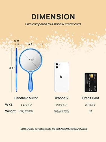 Double-Sided Handheld 1X/3X Magnifying Hand Mirror F7991