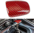 Red Carbon Fiber Gear Shift Knob Cover Trim Q831902