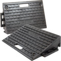 4 Inch Driveway Curb Ramp Pack of 2, Heavy Duty Rubber Ramps Z4417