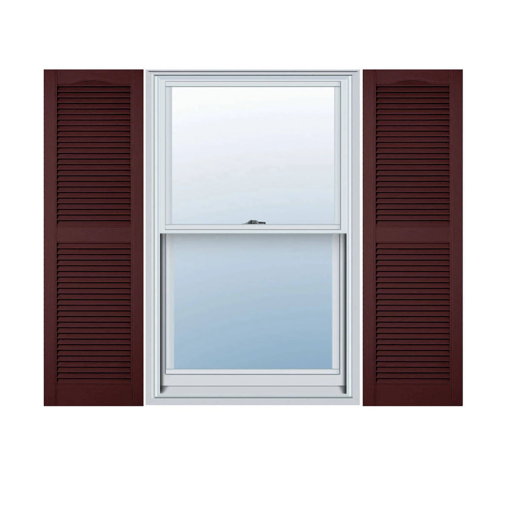 Bordeaux Vinyl Louver Shutters K73675