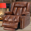 Large Power Lift Recliner with Extended Footrest, Heat and Massage O67454