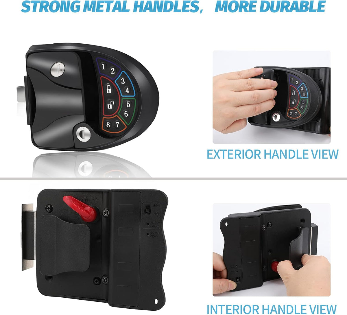 RV Keyless Entry Door Lock with Deadbolt and Silent Mode G4508