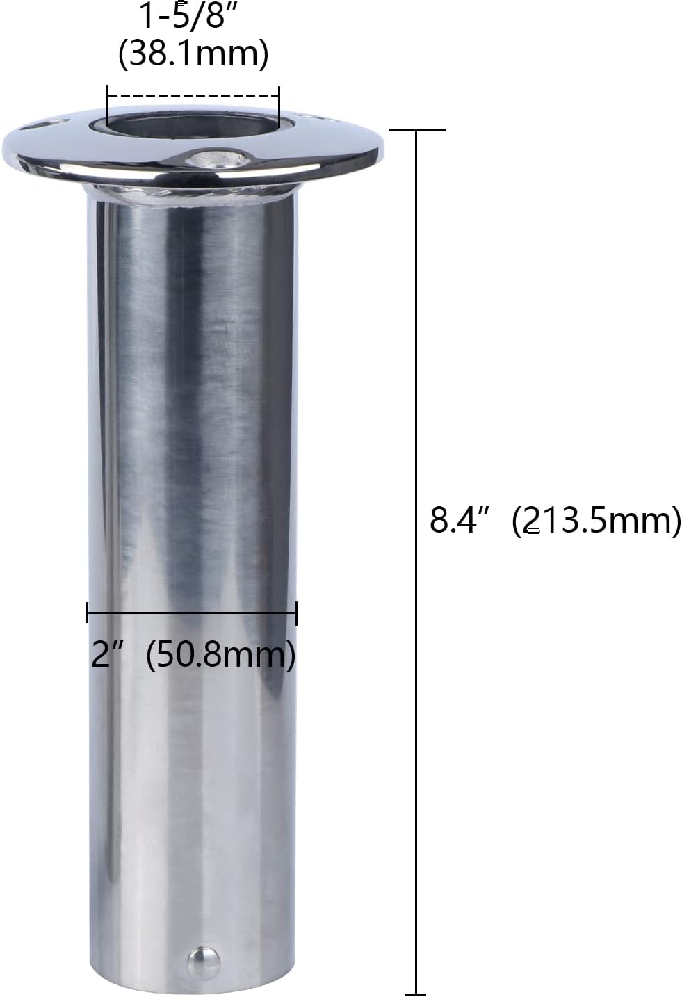 2Pcs Stainless Steel Casting Fishing Rod Holder Flush Mount 90 Degree S925927