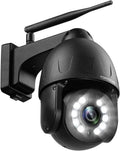 5MP PTZ Security Camera Outdoor 5X Optical Zoom Color Night Vision White P561796