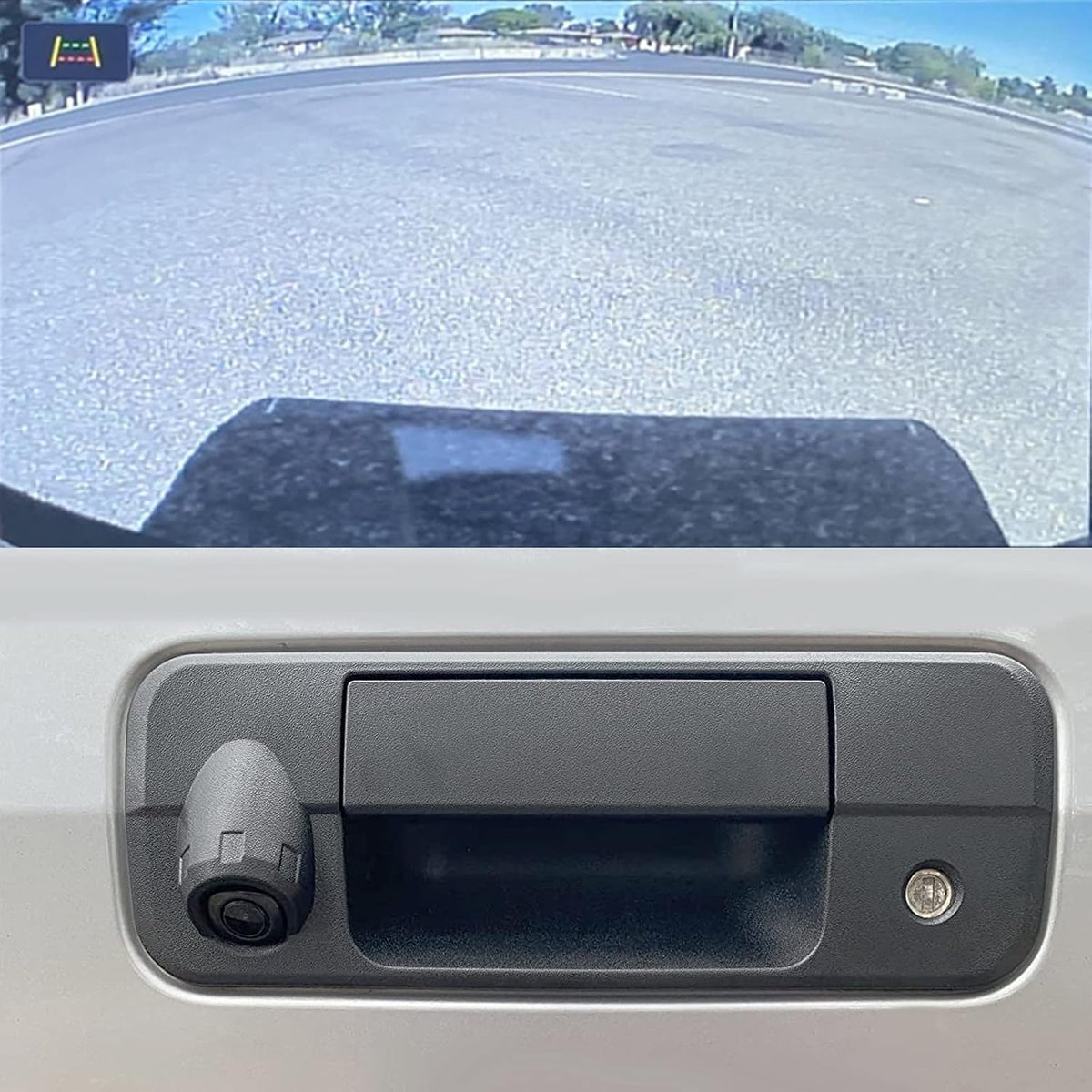 Tailgate Handle Backup Rear View Camera Black Pack of 2 Y234