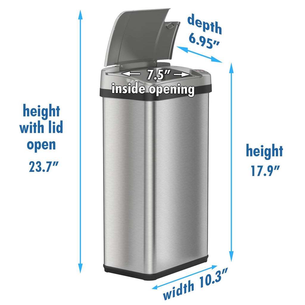 4 gal Stainless Steel Motion Sensor Trash Can C671257