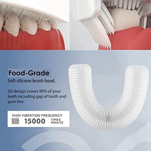 White Rechargeable Ultrasonic Toothbrush V300947