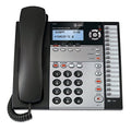 4-Line Expandable Corded Phone System with Speakerphone, 1 Handset, Black/Silver D397668