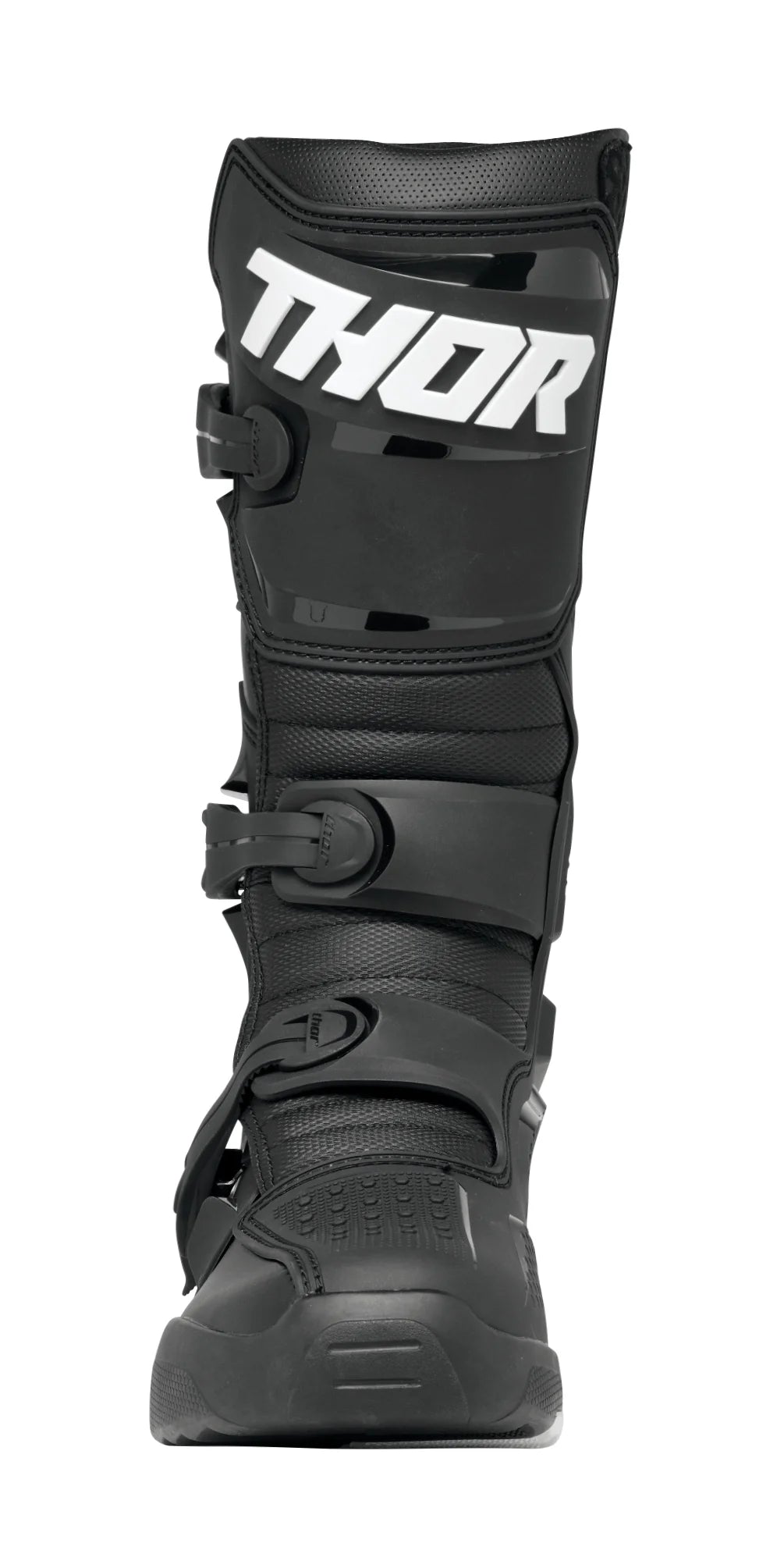Black/White Motocross Offroad Riding Boots T563