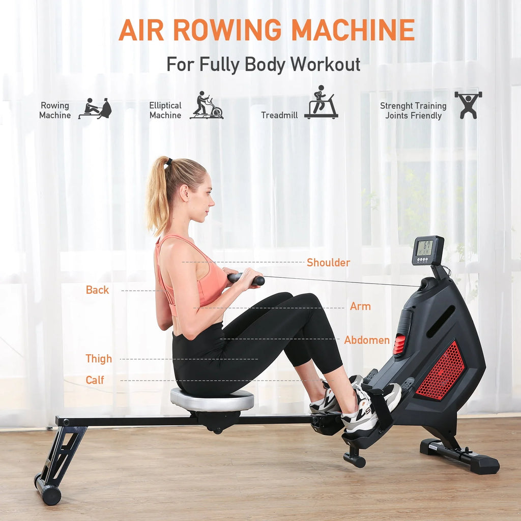 Folding Magnetic Air Rowing Machine W913