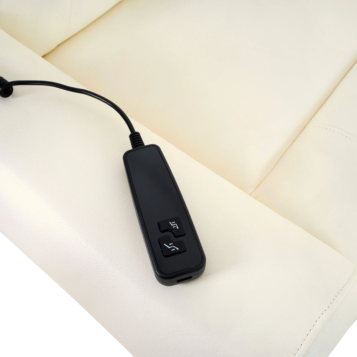Oversized Leather Power Lift Recliner Chair with Footrest A302