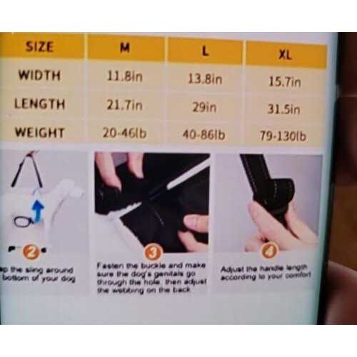 Adjustable Dog Lift Harness O768