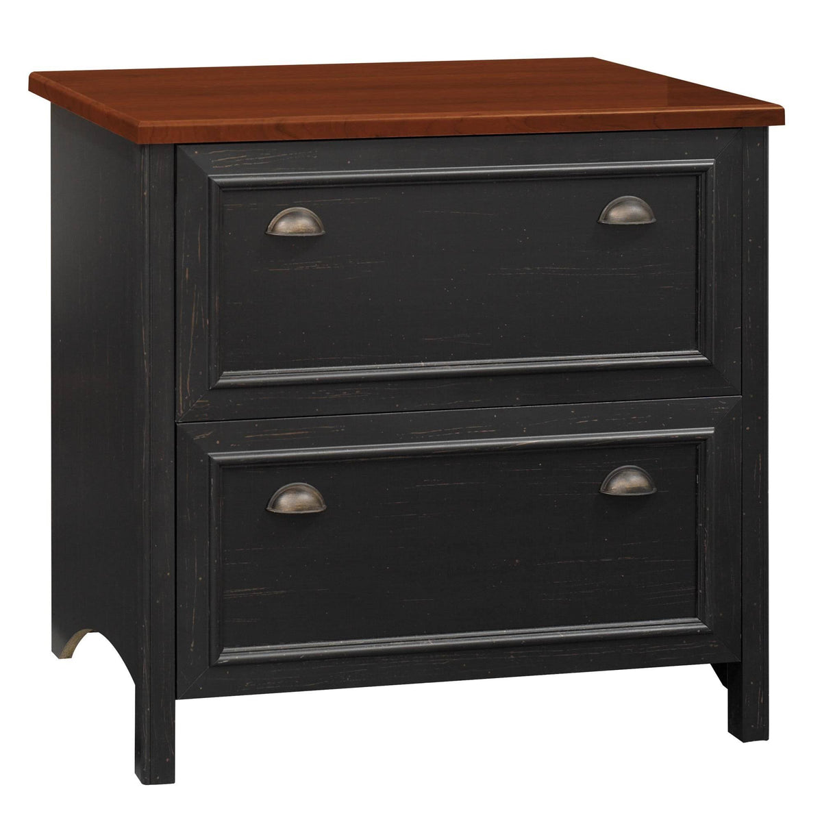 Antique Black Lateral File Cabinet N7157