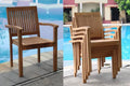 Stacking Teak Wood Dining Chair I277431