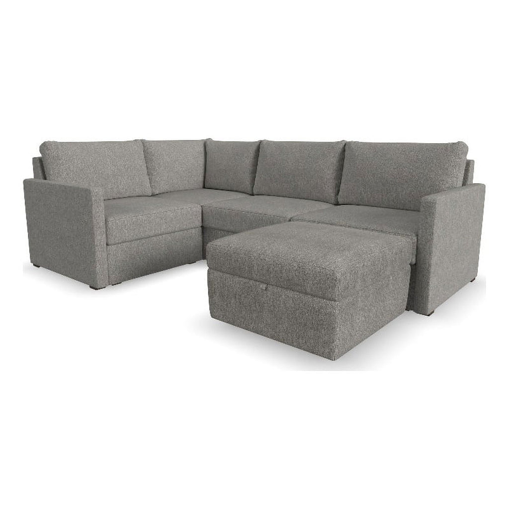 Gray 4 Seat Sectional with Performance Fabric H8137