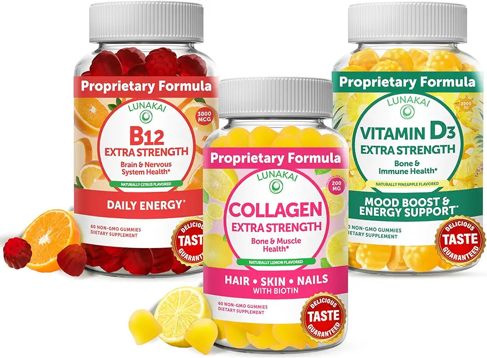 Collagen Vitamin D3 and B12 Gummies A67606