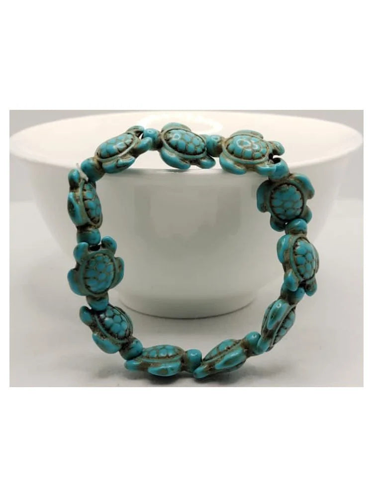 Genuine Turquoise Hawaiian Sea Turtle Bracelet M473715